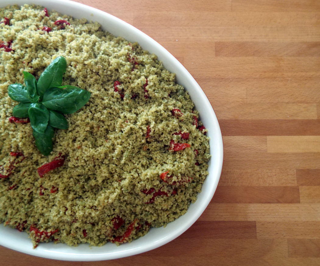 cous cous pesto e pomodorini