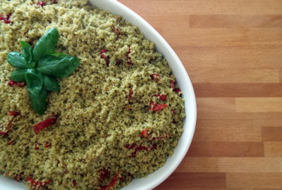 cous cous pesto e pomodorini