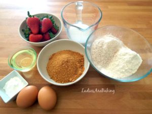 ingredienti plumcake alle fragole