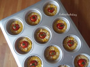 muffin zafferano composizione