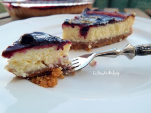 cheesecake ai frutti di bosco fetta