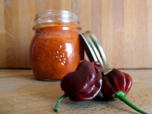 salsa piccante di peperoni e habanero