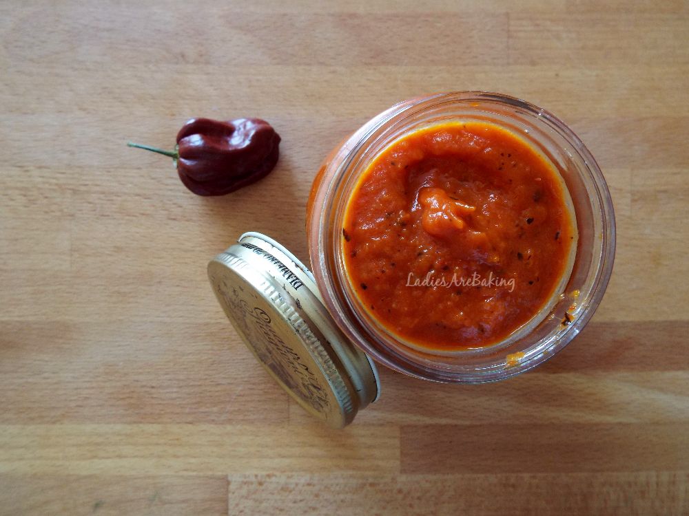salsa piccante di peperoni e habanero